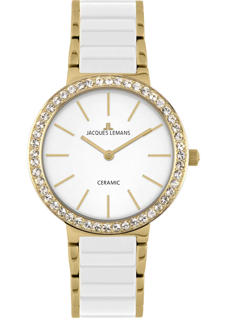 Der Monaco 50-7 JACQUES LEMANS verf&uuml;gt &uuml;ber ein Edelstahlgeh&auml;use, eine wei&szlig;e Armbanduhr und ist neu. Diese Damenuhr hat keine Datumsfunktion und eine Gr&ouml;&szlig;e von 34 mm. Ideal f&uuml;r elegante und allt&auml;gliche Anl&auml;sse, kann sie mit l&auml;ssiger oder gesch&auml;ftlicher Kleidung kombiniert werden. Die klassische Farbe harmoniert perfekt mit beinahe jedem Look.