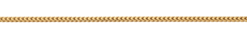 Gouden collier van 45 cm lengte