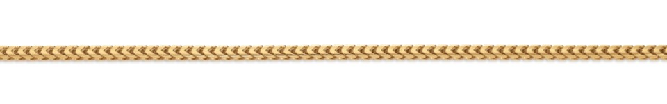 Gouden armband met een lengte van 19 cm.