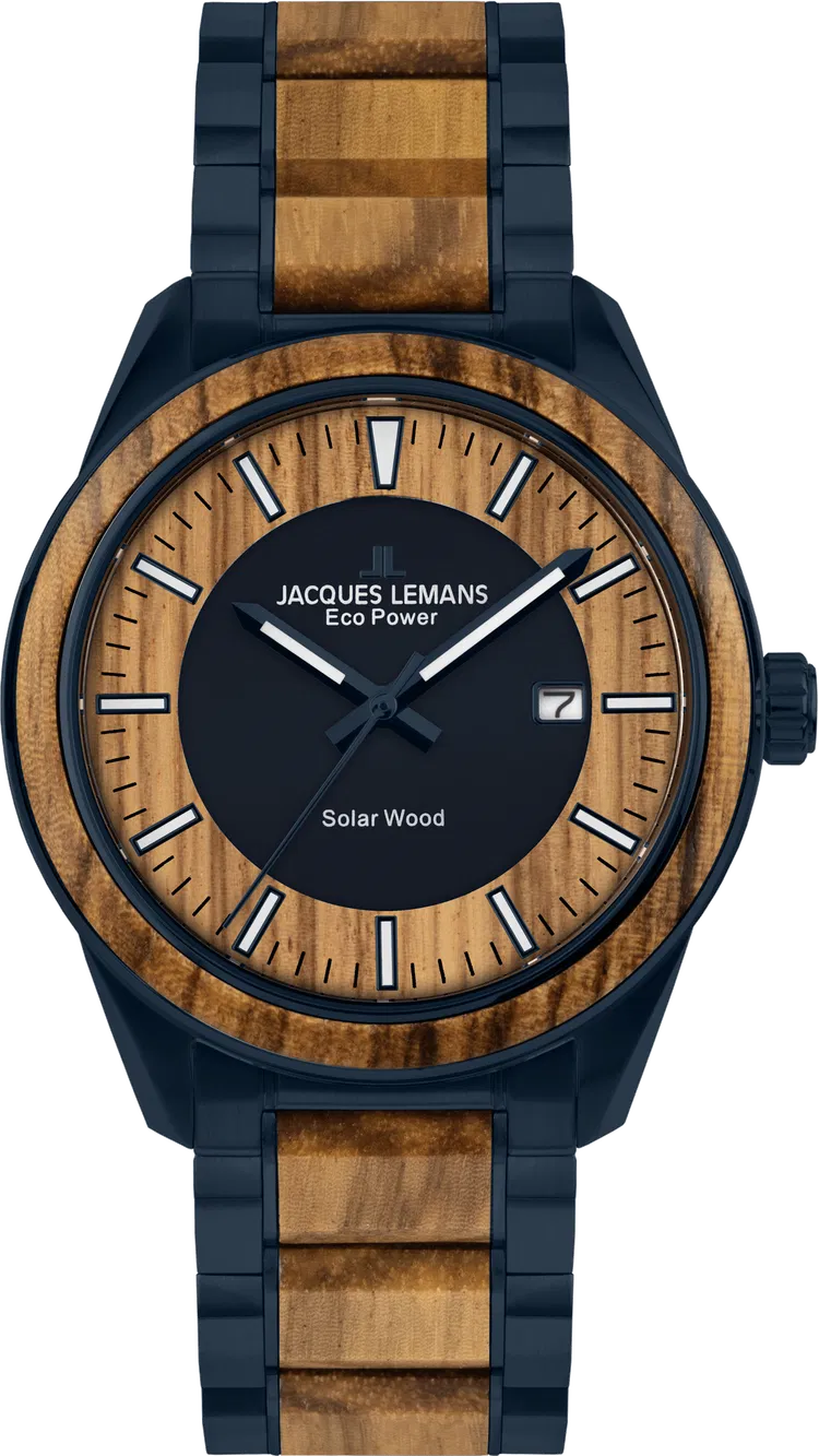 Der Eco Power 1-2116 von JACQUES LEMANS,  ist eine elegante Armbanduhr mit braunem Armband und einem 40 mm Edelstahlgeh&auml;use. Ausgestattet mit Datumsfunktion. Ideal f&uuml;r den Alltag oder besondere Anl&auml;sse. Tragen Sie dieses stilvolle Accessoire mit Freizeit- oder B&uuml;rokleidung, um Ihrem Look Raffinesse zu verleihen. Perfekt f&uuml;r moderne, umweltbewusste Tr&auml;ger.