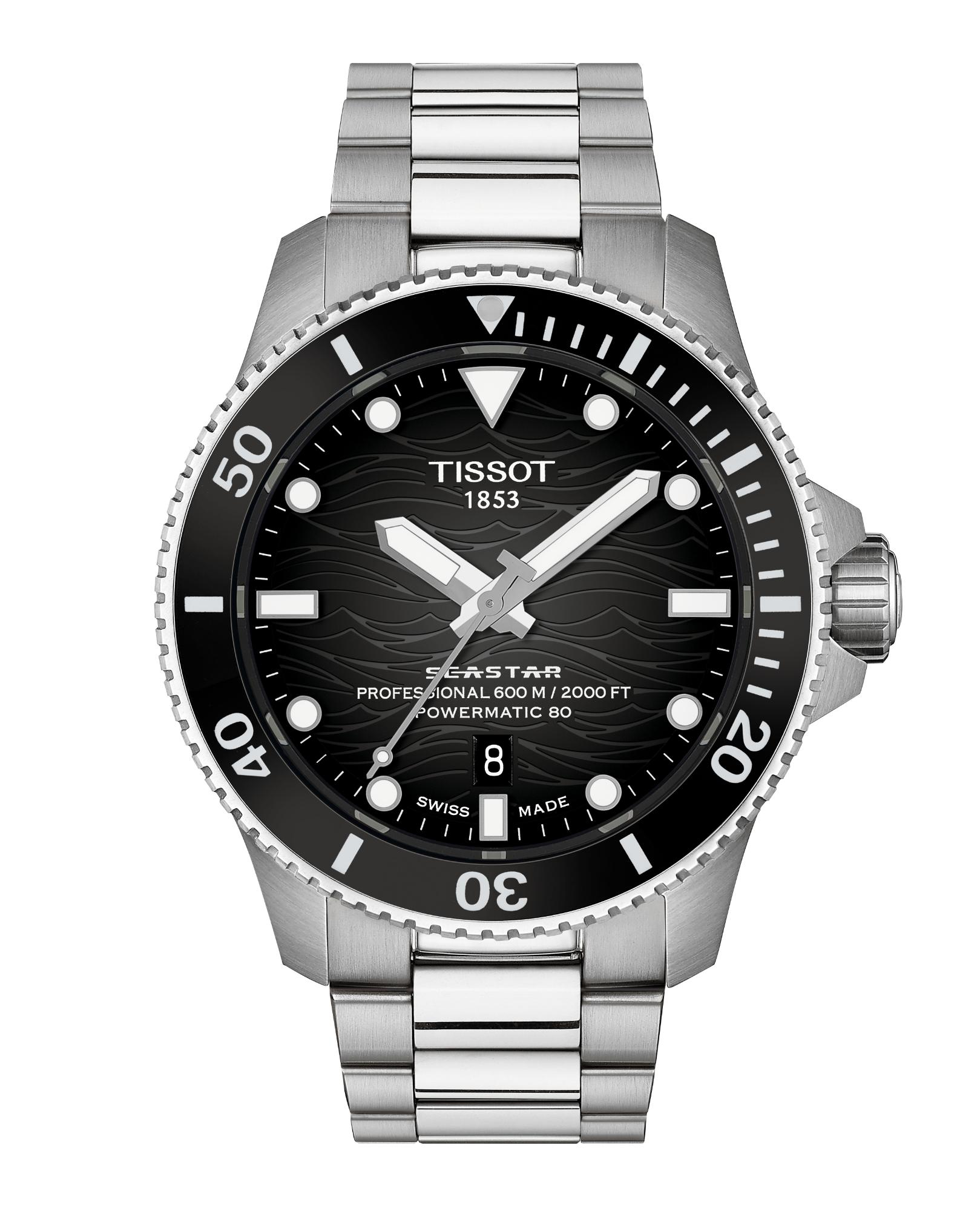 Tissot - Seastar 1000 40mm, Automaat Cal: Powermatic 80, 300 meter WR, Saffierglas - T1209071105100