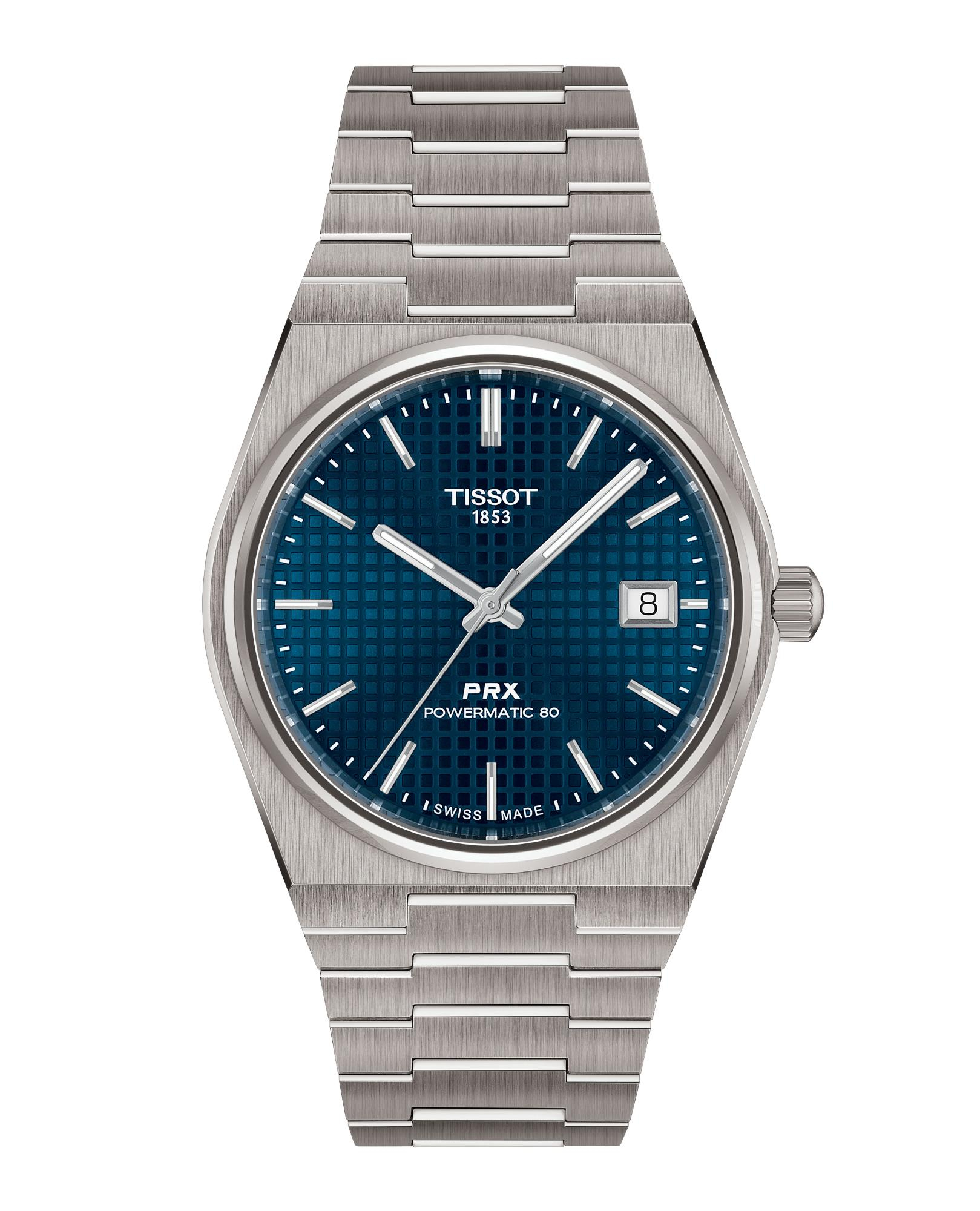 Tissot - PRX Titanium 38mm, automaat, Powermatic 80, 100 meter WR, Saffierglas - T1378074404100