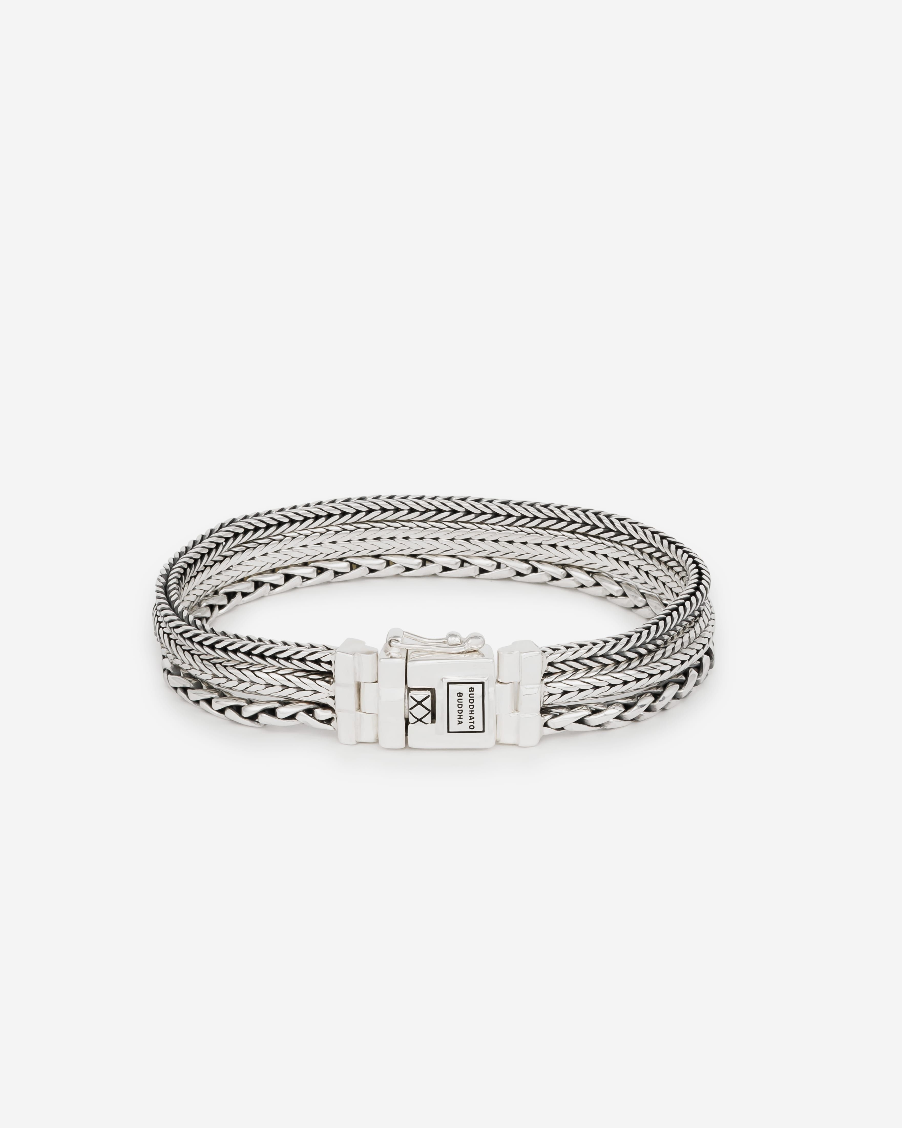 J104 E - TRIPLE MINI ARMBAND ZILVER