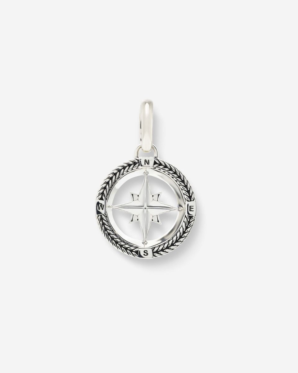 BTB 059 Barbara Mini Compass Pendant Silver