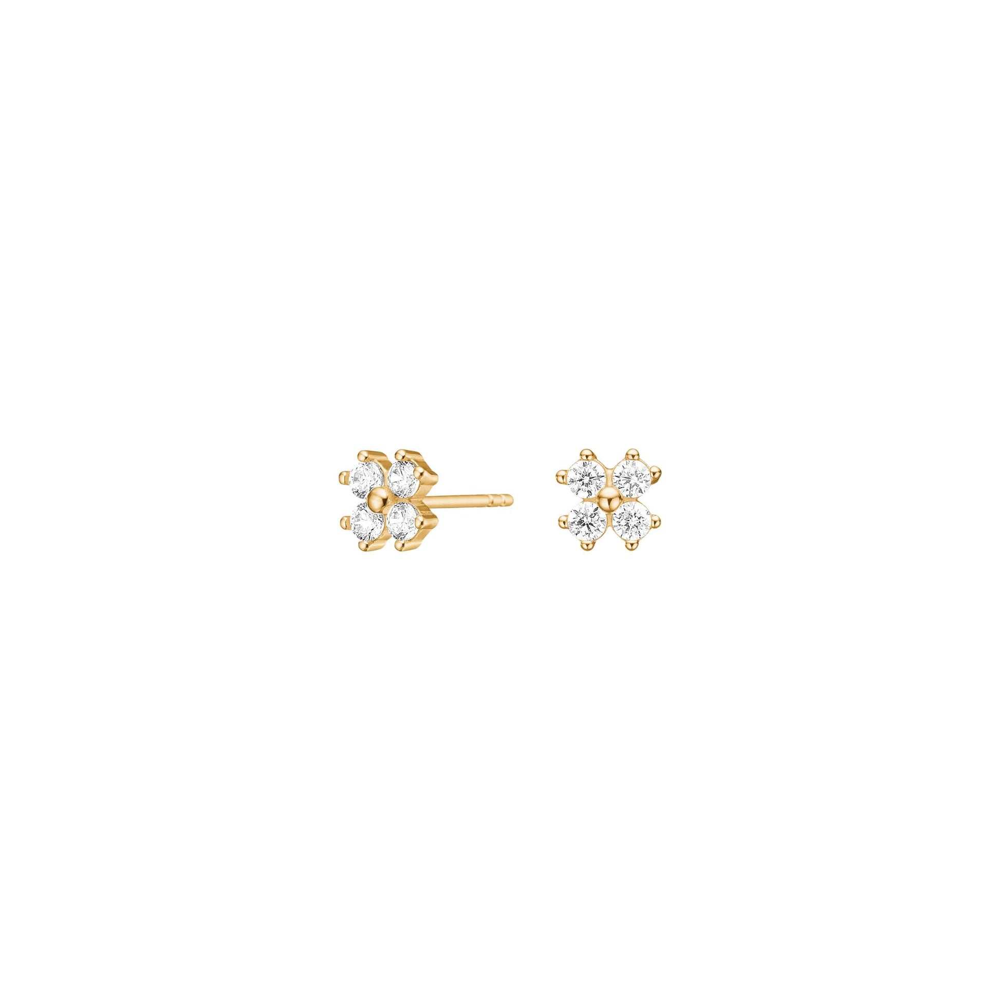 Diese Ohrstecker, Modellnummer 30454685900, sind aus 925er Sterlingsilber gefertigt und mit einer Goldbeschichtung versehen. Sie sind mit funkelnden Zirkonia-Steinen verziert und geh&ouml;ren zur Kategorie Schmuck, speziell Ohrstecker. Ideal f&uuml;r elegante Anl&auml;sse oder als stilvolle Alltagsbegleiter, diese Ohrstecker verleihen jedem Outfit einen Hauch von Luxus.