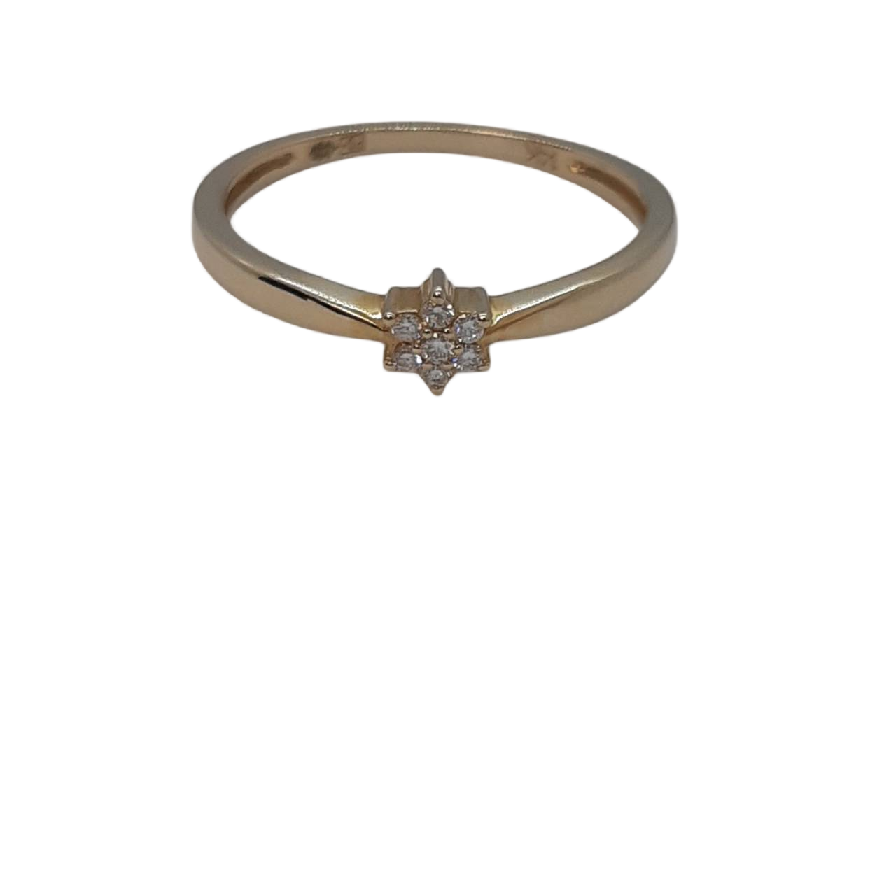 De diamant gouden ring, modelnummer BREA-000367, is een elegante en verfijnde keuze. De ring bevat 7 diamanten van 0,05 karaat, kwaliteit H SI, vervaardigd uit 14-karaats goud. Perfect voor zowel dagelijks gebruik als speciale gelegenheden. Draag deze ring alleen of combineer met andere sieraden voor een gelaagde look. Beschikbare maat: 54.