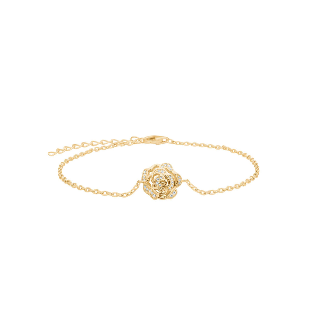 Das Armband GP Zirkonia Rose (Modellnummer 80630055900) besticht durch 925er Sterlingsilber, vergoldet, und hat eine L&auml;nge von 18+2 cm. Es ist mit funkelnden Zirkoniasteinen verziert. Ideal zum Tragen bei festlichen Anl&auml;ssen oder im Alltag, um jedem Outfit einen Hauch von Eleganz zu verleihen. Perfekt allein oder kombiniert mit anderen Armb&auml;ndern.