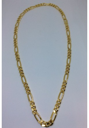 Ketting verguld voor heren op 50 cm 