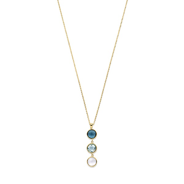 De Italo Bottene collier, modelnummer CO3273-LB-BT-TC, is een prachtige geelgouden. Deze unieke ketting is voorzien van een London blauwe topaas. Combineer het collier met een avondjurk of een elegante blouse voor een verfijnde en luxe uitstraling. Perfect voor bijzondere gelegenheden.