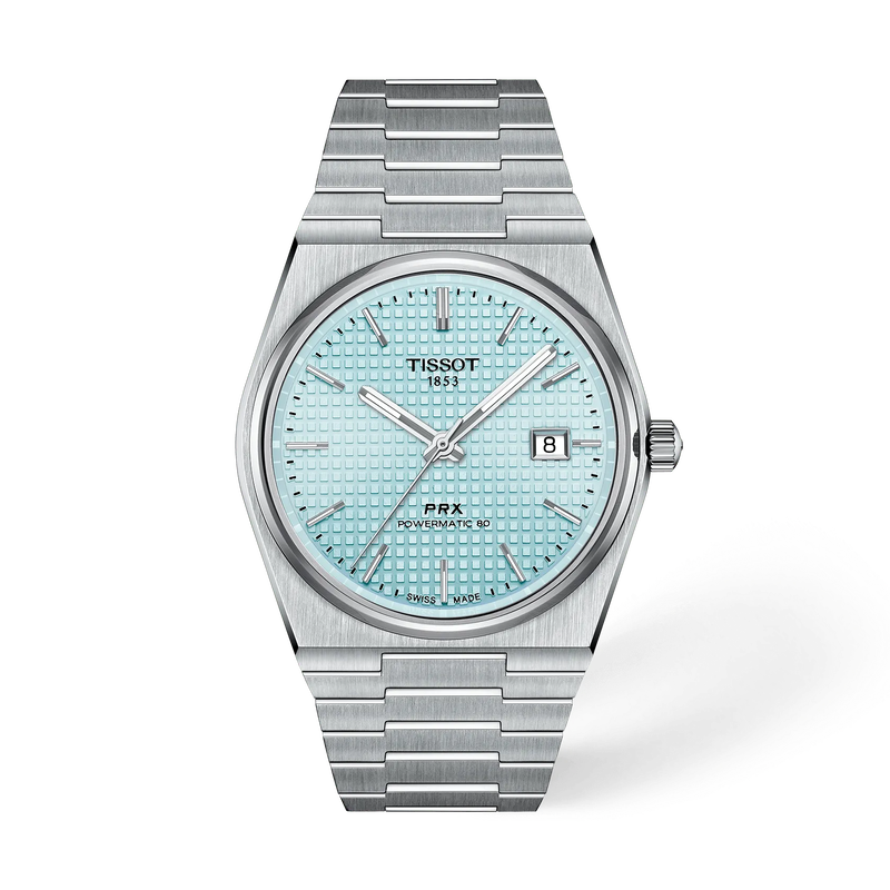 De Tissot PRX T1374071135100 is een klassiek herenhorloge met een modern tintje. Dit horloge heeft een stijlvolle roestvrijstalen band en kast, en een elegante licht blauwe wijzerplaat. Met functies zoals een datumweergave is dit horloge perfect voor elke gelegenheid. Draag het met een formele outfit voor een chique look of combineer het met een casual outfit voor een meer relaxte uitstraling. Met de Tissot PRX maak je altijd een statement. Bestel vandaag nog en draag dit prachtige horloge met trots.