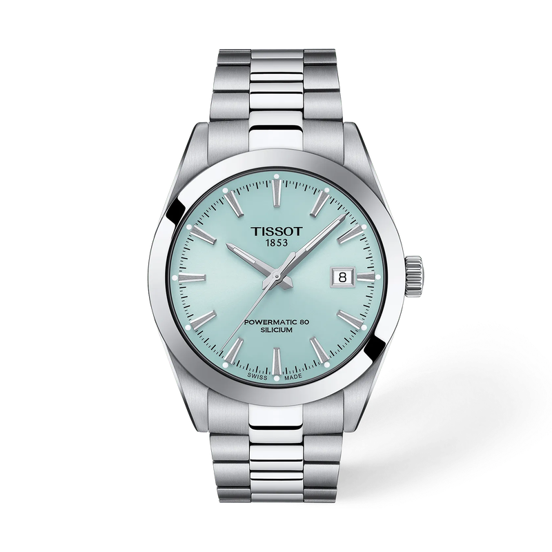 De Tissot Gentleman T1274071135100 is een stijlvol horloge met een klassiek design en luxe uitstraling. Het horloge heeft een licht blauwe wijzerplaat met datumaanduiding en is gemaakt van hoogwaardige materialen. Draag dit horloge met een zakelijk pak voor een professionele uitstraling of met een casual outfit voor een chique touch. Een veelzijdig accessoire voor elke gelegenheid.