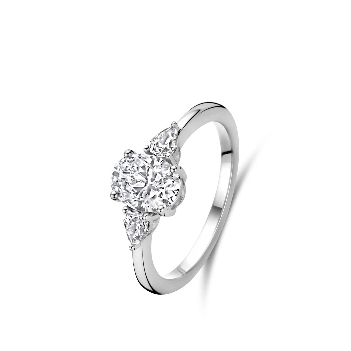 Ring in zilver met zirconia 