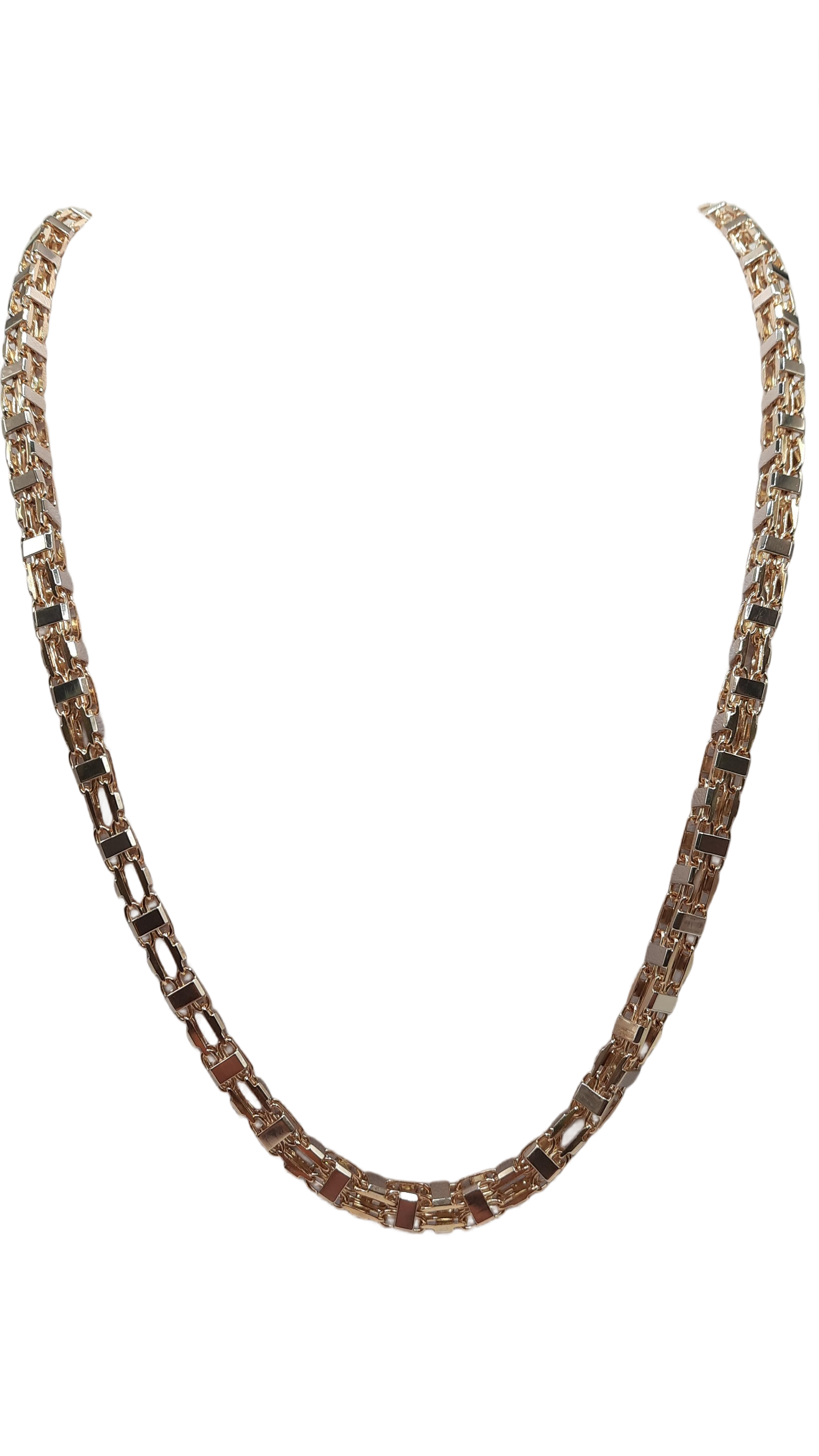 De Gouden Magnum Ketting 14kt, modelnummer BREA-JOY-0002915, is een schitterende gouden ketting met een breedte van 6 mm en een lengte van 660 mm. Met een gewicht van 78,2 gram en een glanzende 14-karaats afwerking, straalt deze ketting luxe uit. Perfect om solo te dragen of te combineren met andere sieraden voor een verfijnde look.