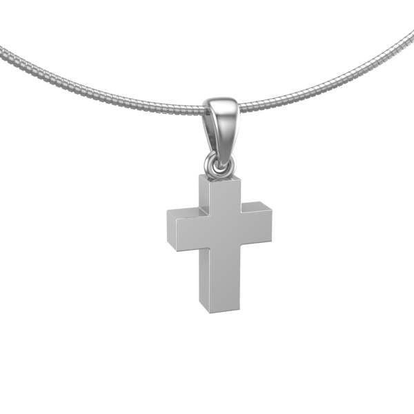 Silent Memories - Zilveren memorial hanger kruis, as-sieraad, excl. collier - 1035-Z