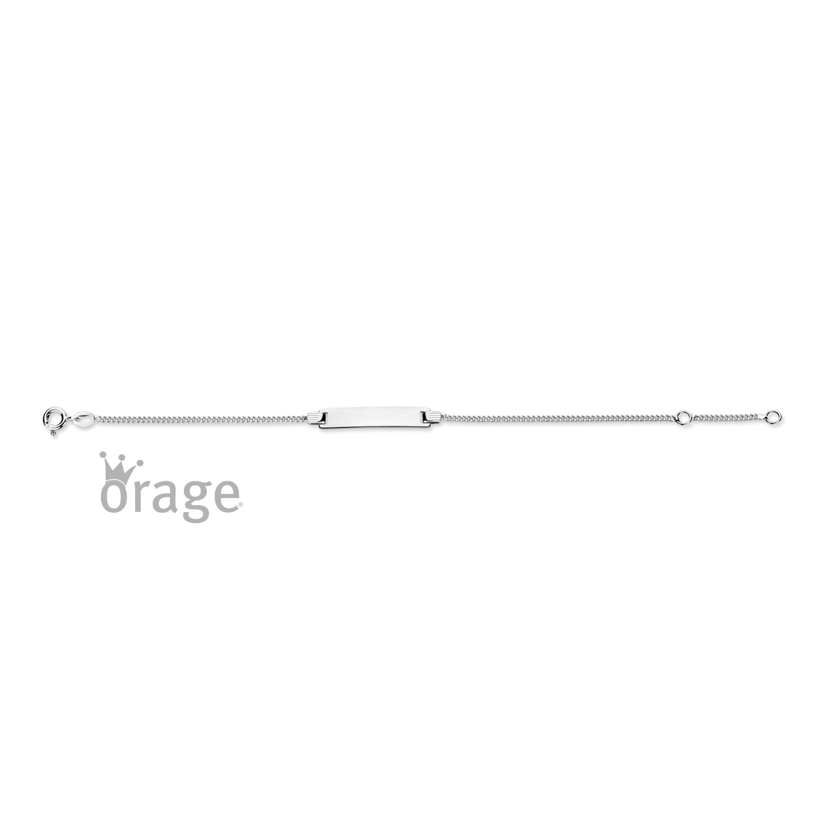 Orage Kids naamplaatje zilver