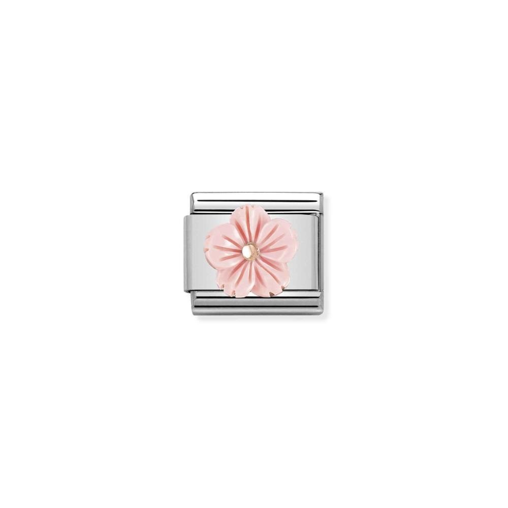 Series	Nature and Flowers
Jewellery material	Stainless Steel, Rose Gold 9K
Stone_type	Coral
Stone-color	Pink
Category	Link
Brand	Nomination Jewellery
Incl_steen	Ja
