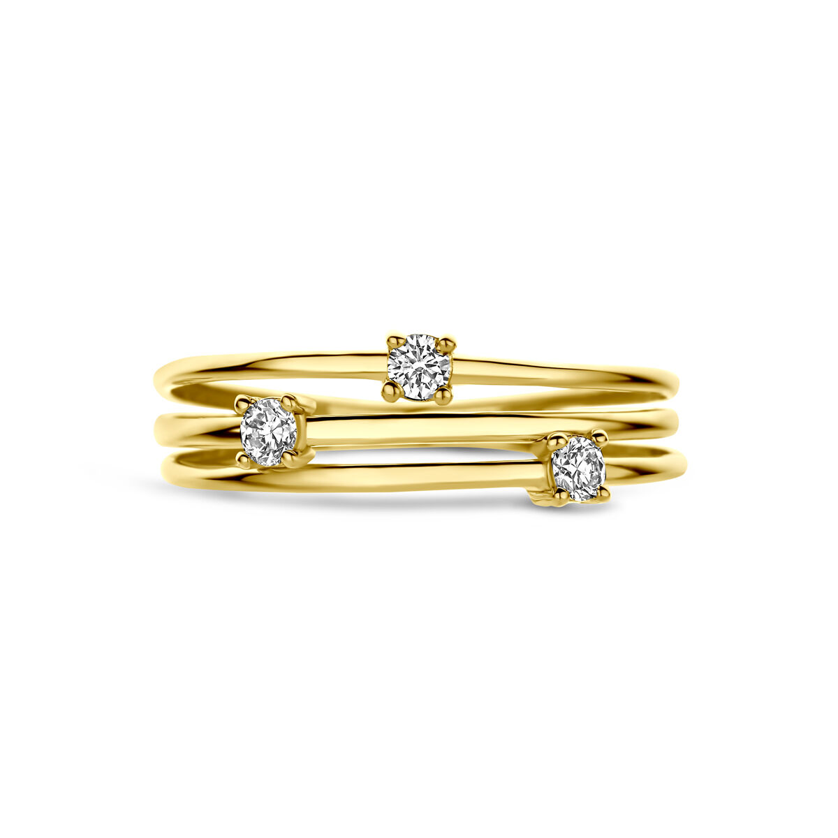 Ring lab grown diamant 0.15ct f vs