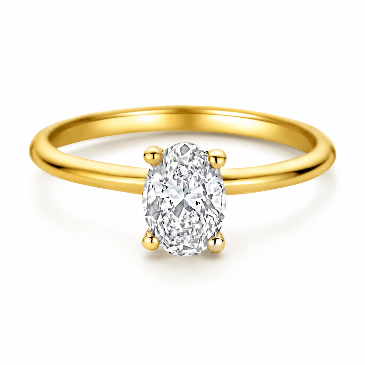 De Swing zilveren ring is een verfijnd sieraad. Gemaakt van 925 sterling zilver, goud verguld en bezet met een 0.51 karaat labdiamant in ovale slijpvorm. Draag deze elegante ring als opvallend statement bij zowel formele als informele gelegenheden voor een stijlvolle uitstraling. Perfect voor dagelijks gebruik of speciale momenten.