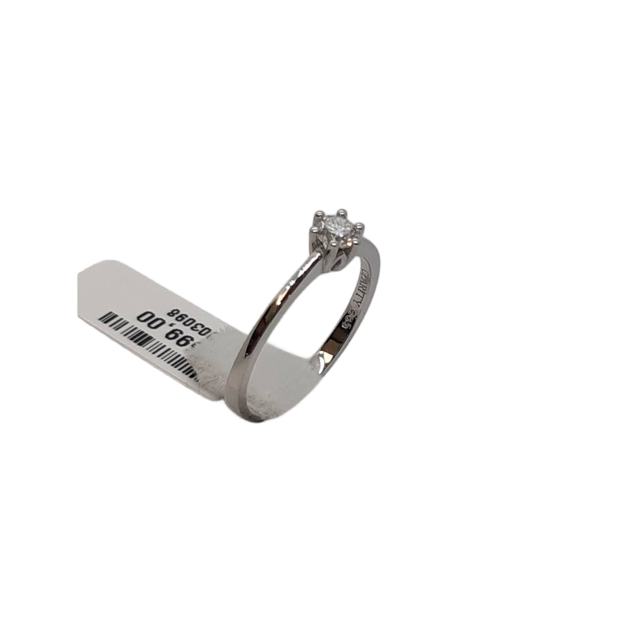 De Diamanten Verlovingsring modelnummer BREA-0002714 is een elegante gouden ring met een schitterende ronde diamant van 0,24 karaat in F-kleur en SI1-zuiverheid. Deze ring van 14-karaats witgoud heeft een glanzende afwerking en maat 54. Draag het als symbool van toegewijde liefde en laat het stralen bij elke gelegenheid.
