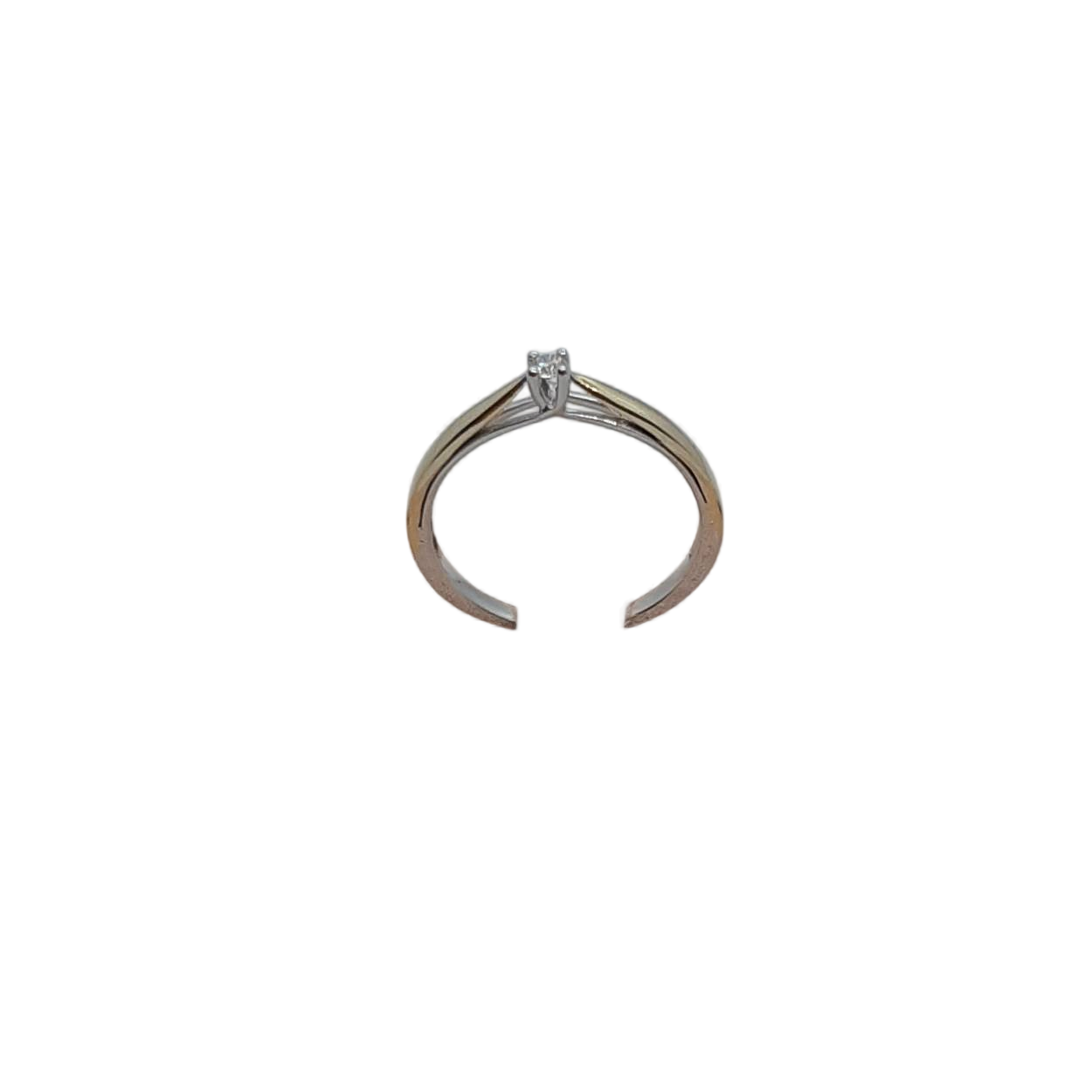 De Diamanten Verlovingsring met modelnummer BREA-0002689 heeft een elegante gouden ring van 14 karaat met een ronde diamant van 0,049 karaat, zuiverheid SI1 en kleur H. De ringmaat is 54 en heeft een glanzende afwerking. Perfect om te dragen bij speciale gelegenheden of als verlovingsring om je liefde te betuigen!