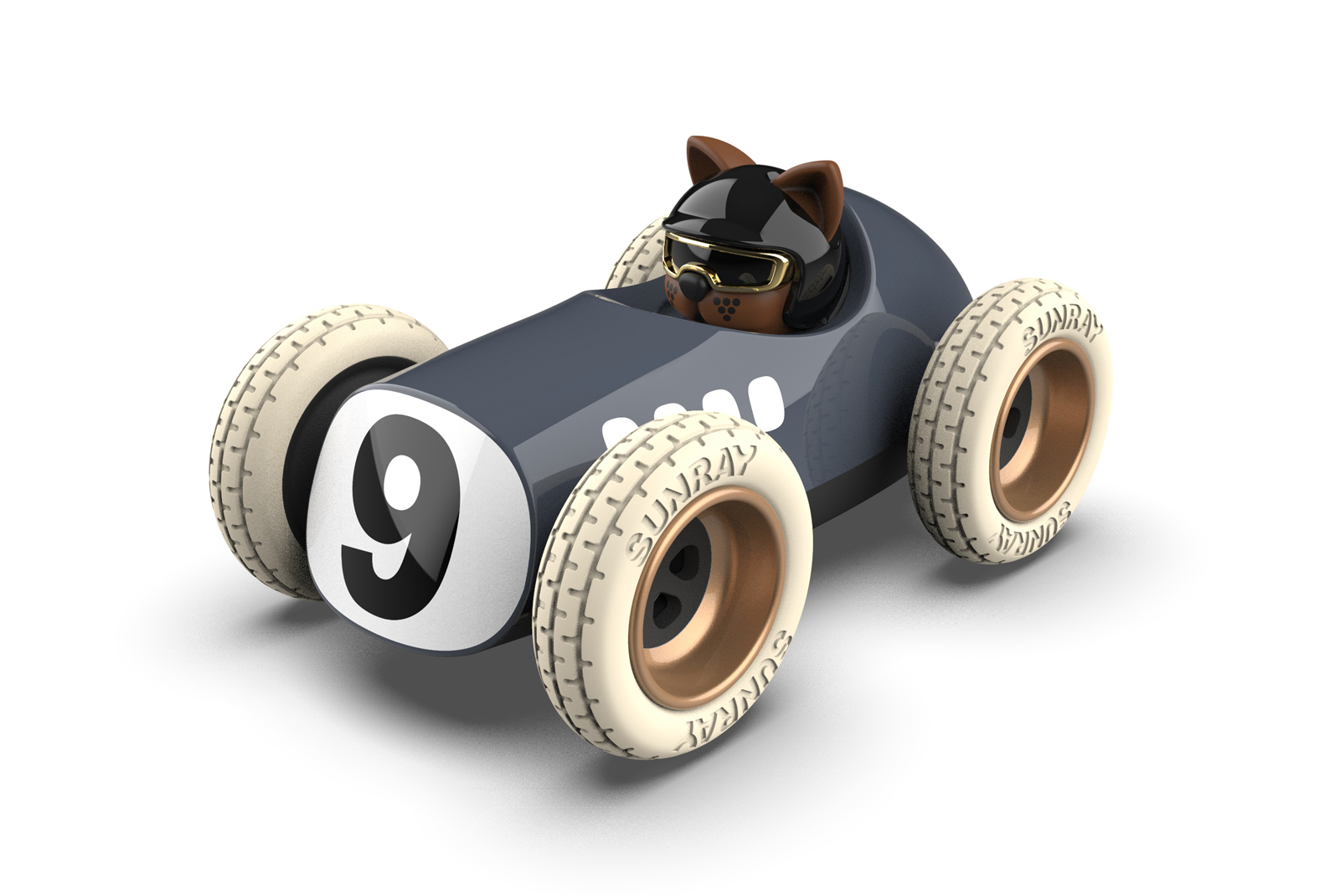 De Egg Roadster met piloot Karlos bestaat samen met Scrambler, Sunnysider en Hardy uit het Egg Roadster supertrio. Piloot Karlos maakt hier zijn eerste verschijning en zit comfortabel in zijn speels vormgegeven, eivormige raceauto.

Afmetingen 20 x 13 x 11 cm
Geschikt voor kinderen vanaf 3 jaar

