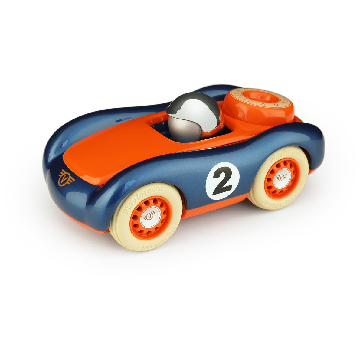Razend door de heuvels van Toscane, met een warme bries over open wegen langs wijngaarden en zilverkleurige olijfgaarden, belichaamt de Viglietta raceauto vrijheid en zorgeloosheid. Een ode aan lange zomerdagen en onbezorgd genieten.

Net als Malibu is Viglietta iets compacter dan de rest van de collectie, maar minstens zo opvallend. Met zijn vloeiende, ronde vormen en elegante Italiaanse styling is Viglietta veel meer dan alleen een speelgoedauto, het is een designobject dat herinneringen cre&euml;ert en generaties lang gekoesterd wordt.

Geschikt voor kinderen vanaf 3 jaar