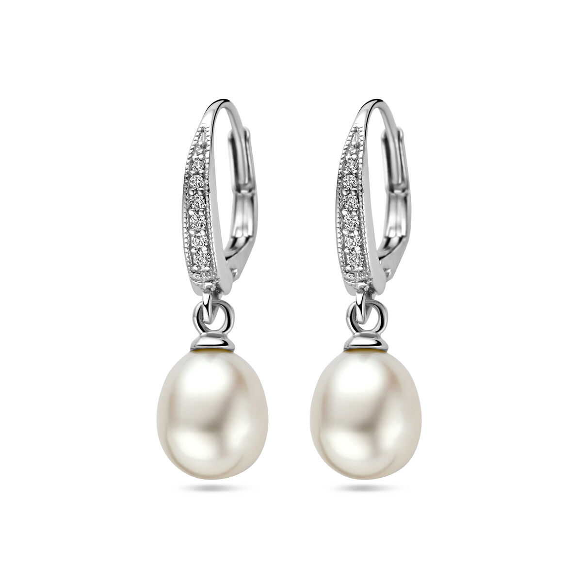 De oorhangers Parel en Zirkonia Brisur Haak zijn prachtige oorbellen van 29 mm met modelnummer 1343107. Ze bevatten schitterende zirkonia-stenen en parels. Deze hoepeloorbellen zijn perfect om een elegante touch aan elke outfit toe te voegen. Draag ze bij formele gelegenheden of om een chique accent aan dagelijkse looks te geven.