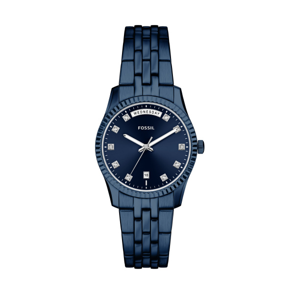 Dit Fossil horloge heeft een kast gemaakt van Roestvrijstaal met een diameter van 34 mm en is voorzien van een Roestvrijstaal band. In de kast bevindt zich een Seiko Instruments Inc. kwaliteitsuurwerk en is afgewerkt met Mineraalglas.

Het horloge is 5ATM. Dit betekent dat het horloge geschikt is om mee te douchen. Verder wordt het horloge geleverd met 2 jaar garantie.