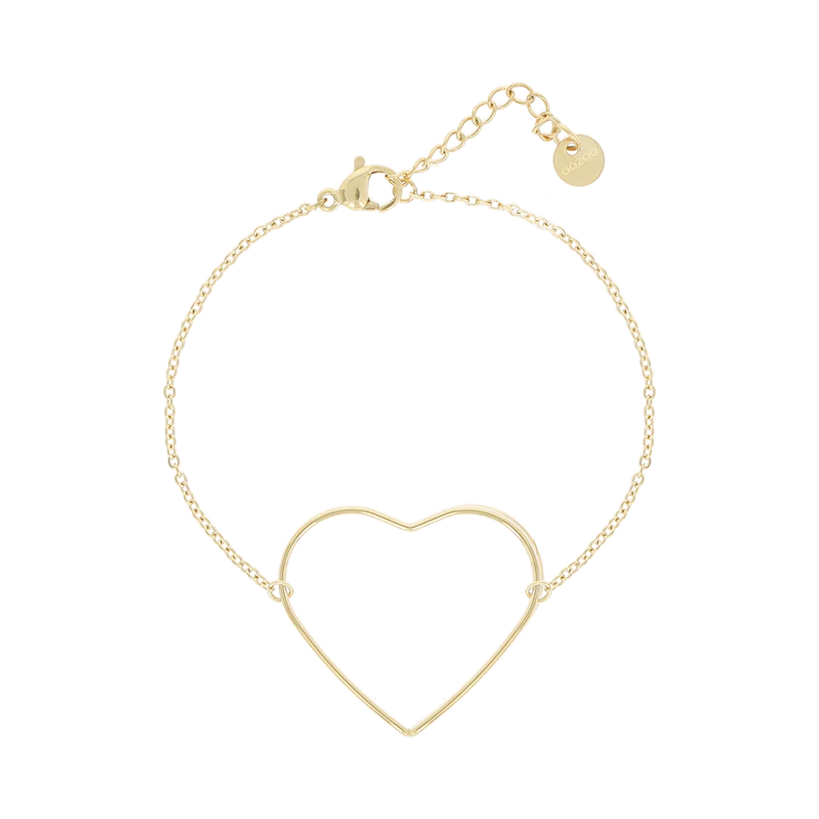 OOZOO Jewellery is een geweldige aanvulling op je persoonlijke accessoirecollectie. Deze prachtige goudkleurige armband met hart is het perfecte accessoire om je outfit compleet te maken. De armband is 16 lang en 3 verstelbaar. Dit geweldige exemplaar is gemaakt van sterk roestvrij staal met goudkleurige PVD en gaat daardoor lang mee. Dit materiaal zorgt ervoor dat je sieraad zijn mooie kleur behoudt. 