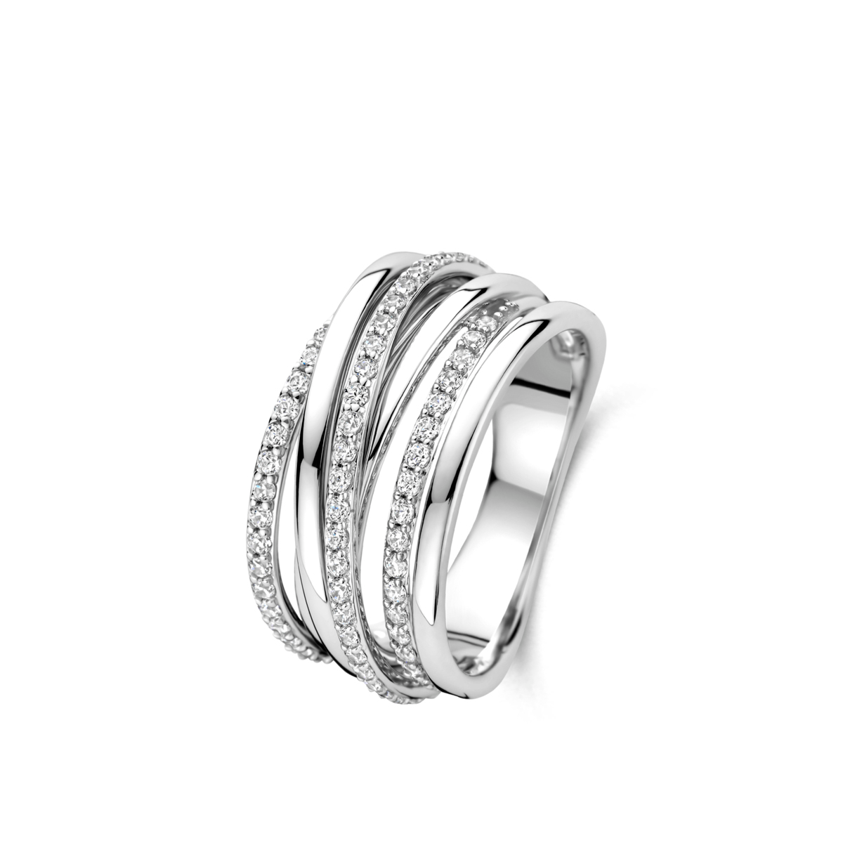 Ring in zilver met zirconia van het merk Naiomy 