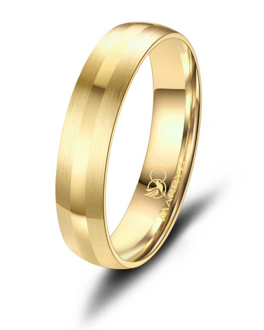 Heren ring geel uit edelstaal