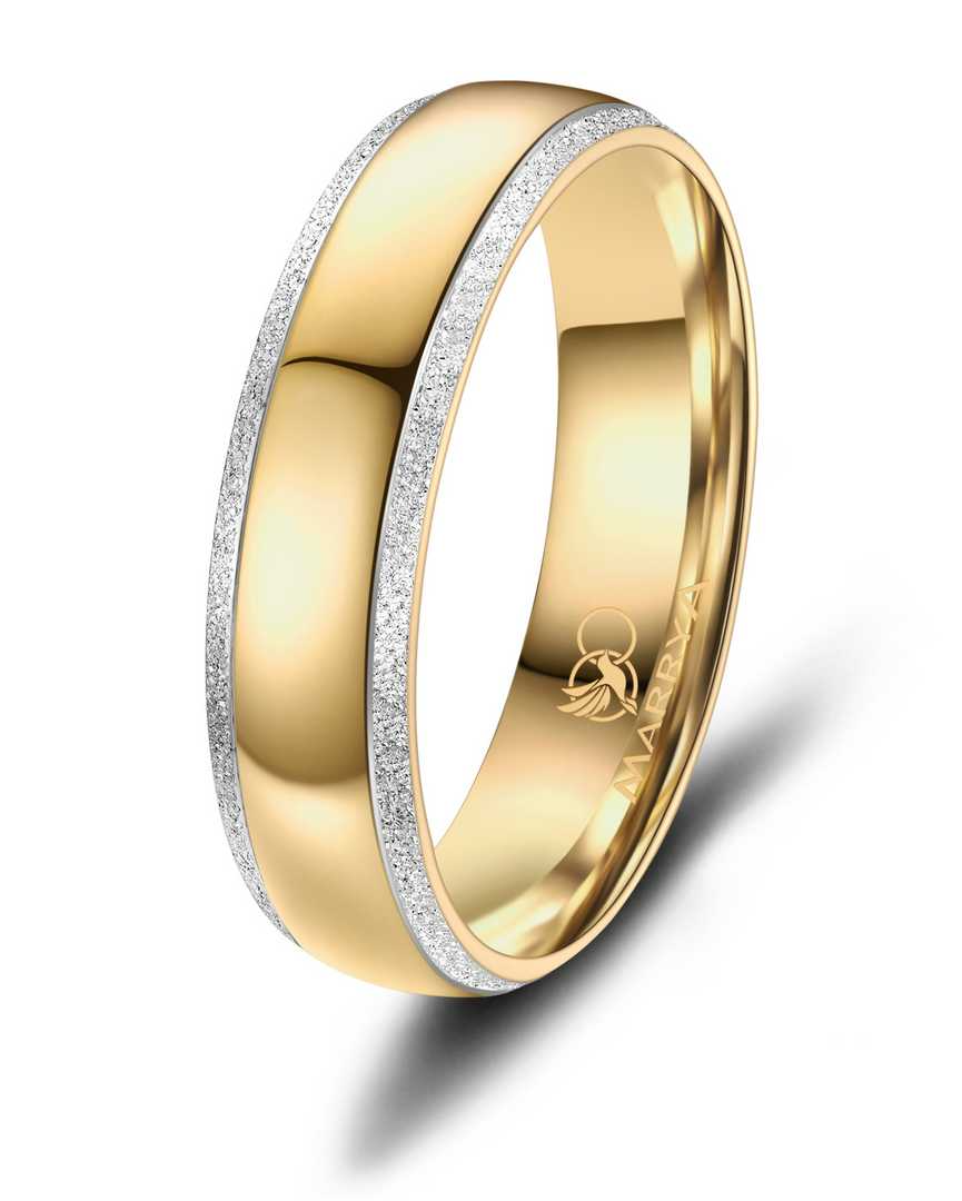 Heren ring geel uit edelstaal