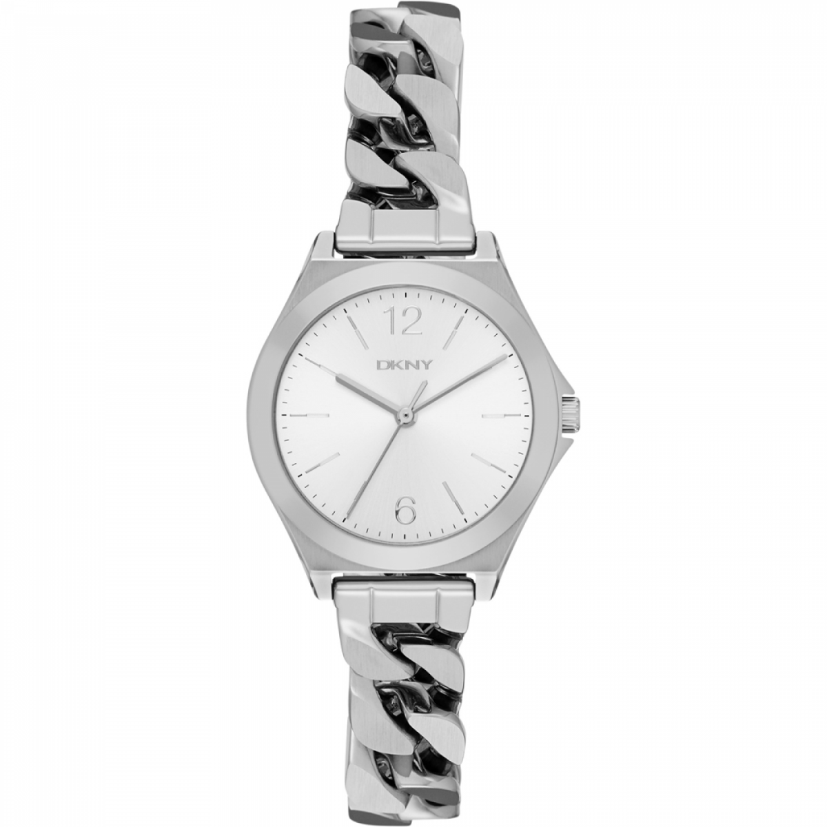 De DKNY Horloge NY2424 is een stijlvolle zilverkleurige polshorloge met een ronde kast van roestvrij staal en een mineraalglas. Het heeft een analoge kwartsbeweging, strepen als wijzerplaatindex, en een lichtfunctie. Het horloge is nikkelvrij en waterbestendig tot 5 ATM. Perfect voor dagelijks gebruik en speciale gelegenheden. Draag het met een zilverkleurige of zakelijke outfit.