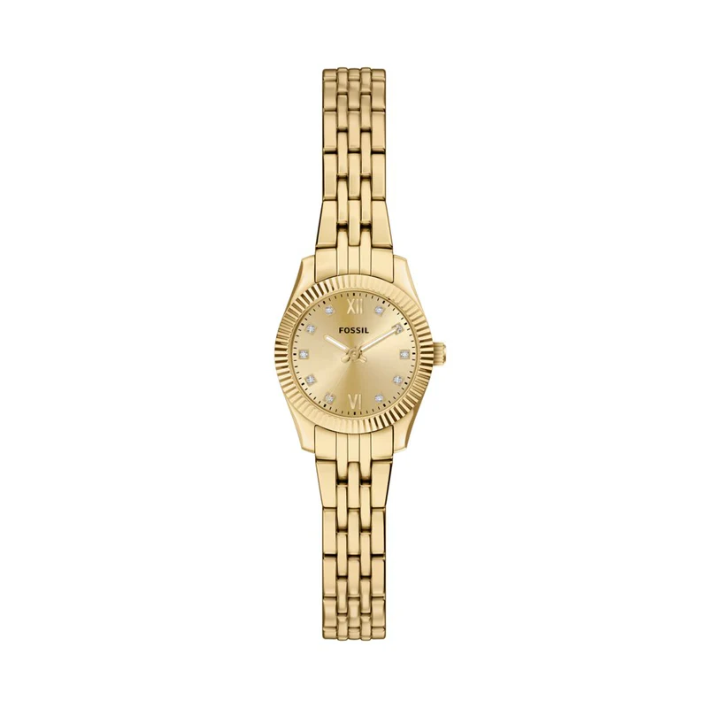 De FOSSIL SCARLETTE HORLOGE ES5474 is een stijlvolle dameshorloge met een chic ontwerp. Het beschikt over een modern, verfijnd uurwerk, ideaal voor zowel dagelijkse als formele gelegenheden. Draag het om je pols voor een klassieke, tijdloze look, perfect te combineren met zowel casual als business outfits. Deze horloge voegt elegantie toe aan elke kledingstijl.