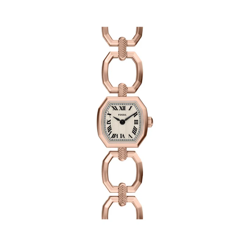 De FOSSIL HARLOW HORLOGE ES5484 is een elegant dameshorloge. Het heeft een roestvrijstalen kast en een stijlvolle ros&eacute;gouden horlogeband. Met een kastgrootte van 20mm is het een verfijnd accessoire zonder dat het een datumfunctie heeft. Perfect te combineren met formele of casual outfits voor een tijdloze en chique uitstraling.