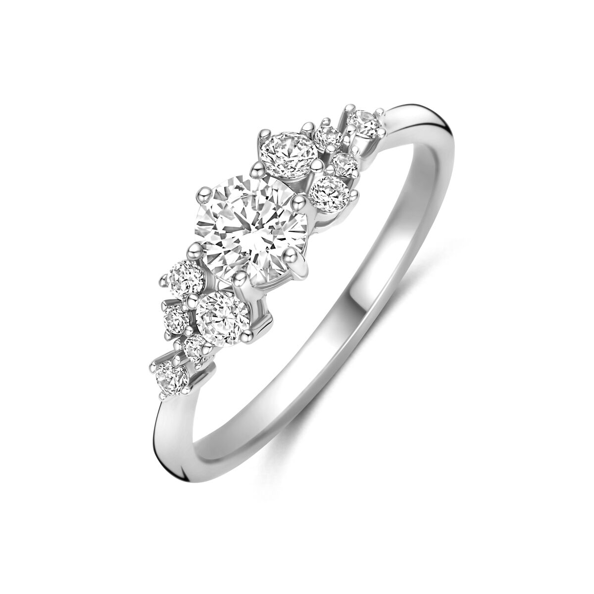 De ring Zirkonia, modelnummer 1342847, van een onbekend merk is een prachtige toevoeging aan je sieradencollectie. Deze stijlvolle ring met zirkonia-steentjes voegt een vleugje elegantie toe aan elke outfit. Draag hem solo voor een subtiele uitstraling of gecombineerd met andere ringen voor een gedurfde look. Perfect voor zowel dagelijks gebruik als speciale gelegenheden.