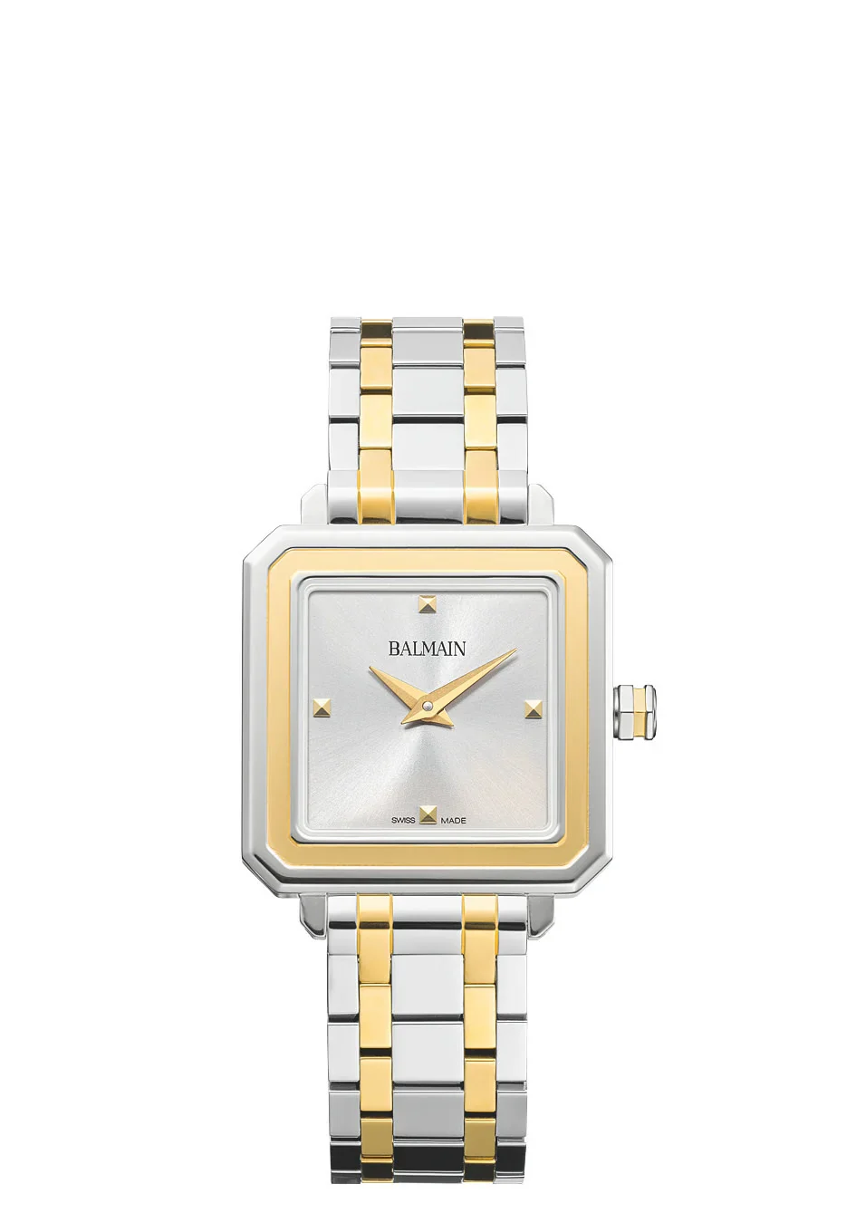 Ontdek de schoonheid van het Balmain Eirini Square B47323926 horloge. 
Horloges maken jouw outfit compleet.
Dit Balmain horloge is de perfecte aanvulling voor jou. Het maakt jouw outfit compleet. Een horloge is de kers op de taart en maakt je look helemaal af.

Balmain Eirini Square horloge B47323926
Verweef stijl en precisie met het Balmain B47323926 horloge. Met zijn tijdloze design en indrukwekkende vakmanschap is dit horloge meer dan een accessoire; het is een uiting van verfijning. Laat je leiden door de nauwkeurige beweging en ervaar de tijd op een nieuwe, elegante manier.

Balmain
Elke outfit wordt getransformeerd tot iets buitengewoons dankzij Balmain's grensverleggende aanwezigheid in de horlogewereld.