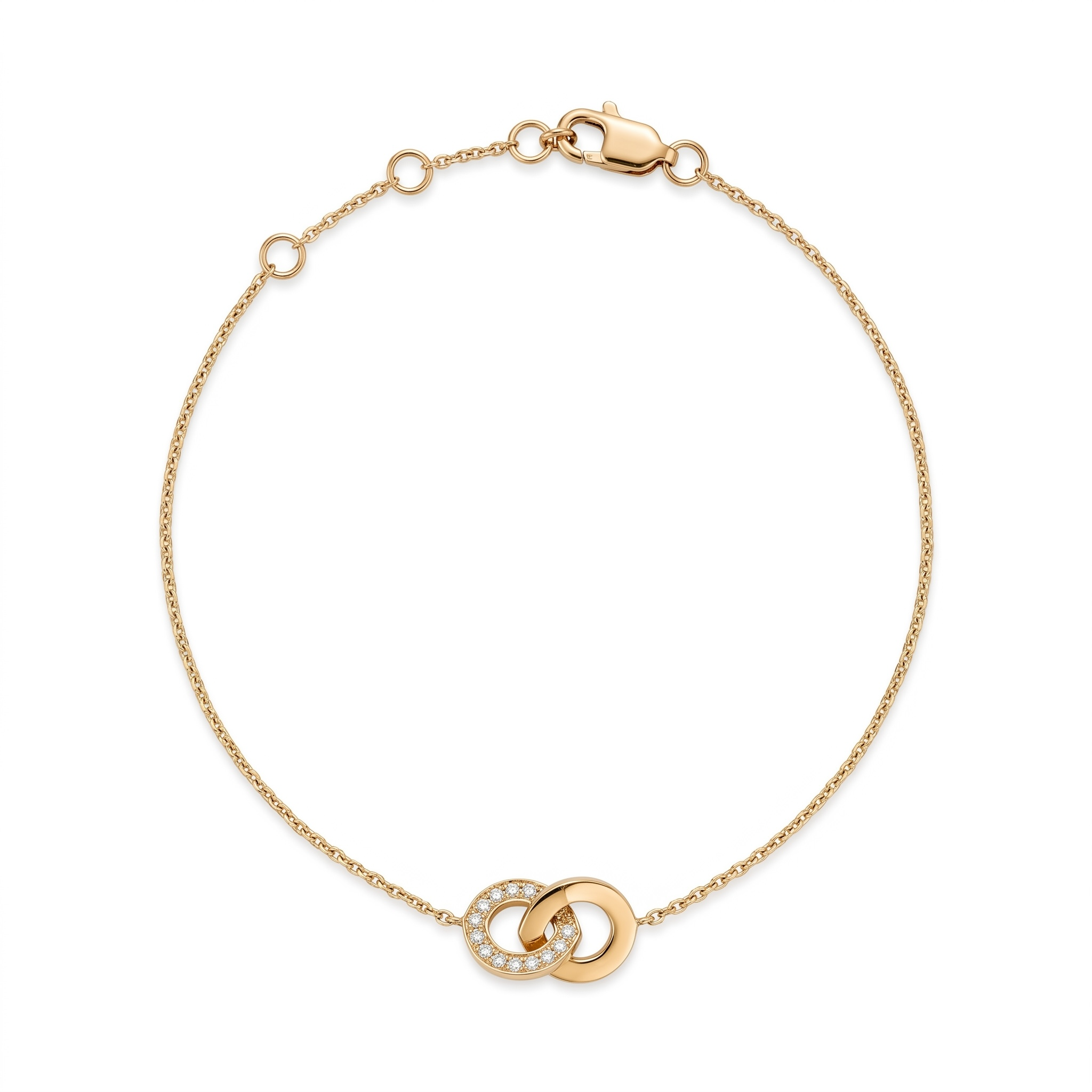 Dit 14k geelgouden armbandje, model GPP1726, is een verfijnd sieraad met 11 briljant geslepen diamanten van 0,04 crt in H-kleur en SI1-zuiverheid. Het is gemaakt van 14 karaats goud en heeft een lengte van 180 mm. Draag het solo voor een subtiele elegantie, of combineer het met andere armbanden voor een trendy gelaagde look.