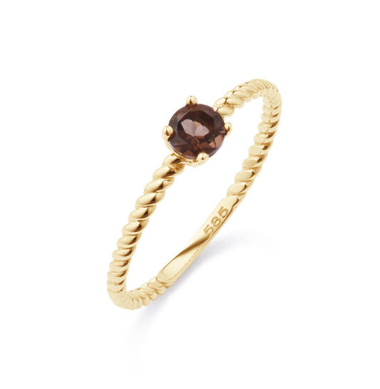 De Ring Smoky Quartz 585, modelnummer 214024256, is een verfijnde ring.Met een gewicht van 1,08 gram en een prachtige kwartssteen, straalt deze ring elegantie uit. Het is een veelzijdig sieraad dat perfect is voor zowel dagelijkse als formele gelegenheden. Draag het als een statement piece om je look te completeren.
