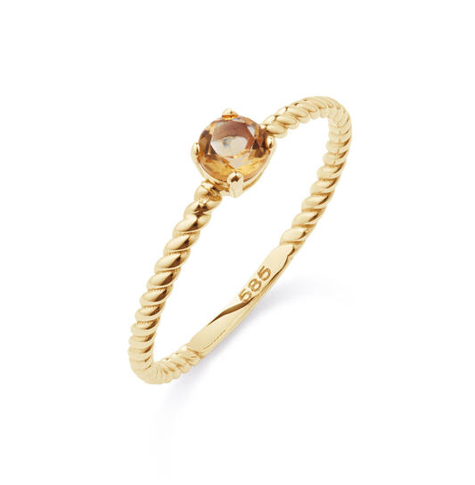 De Ring Citrien 585, van een onbekend merk, bevat een prachtige citrien als edelsteen. Met een gewicht van 1,03 gram en als onderdeel van de sieradencategorie is deze ring een elegante keuze. Draag deze ring op feestelijke gelegenheden of dagelijks voor een vleugje verfijning en stijl.