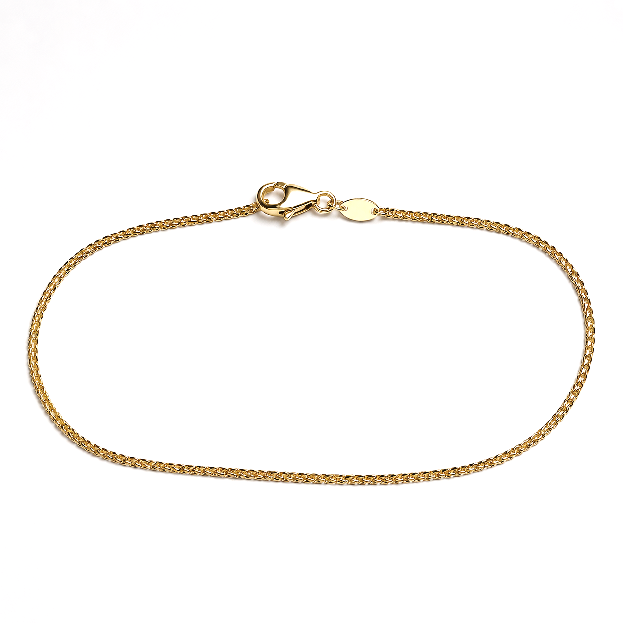 Gouden armband met een lengte van 19 cm. Bijpassend collier leverbaar.
