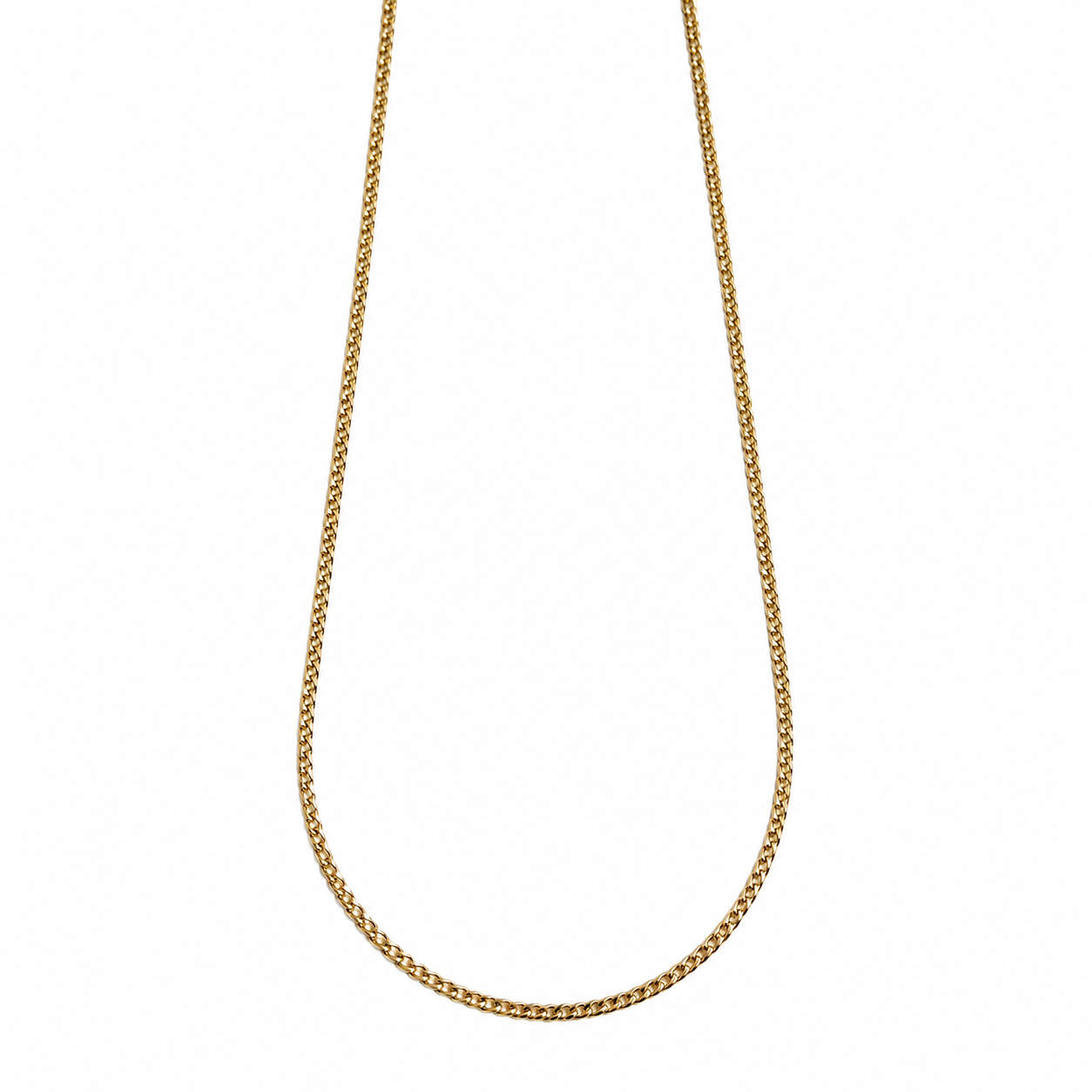 Gouden collier van 45 cm lengte. bijpassende armband leverbaar.