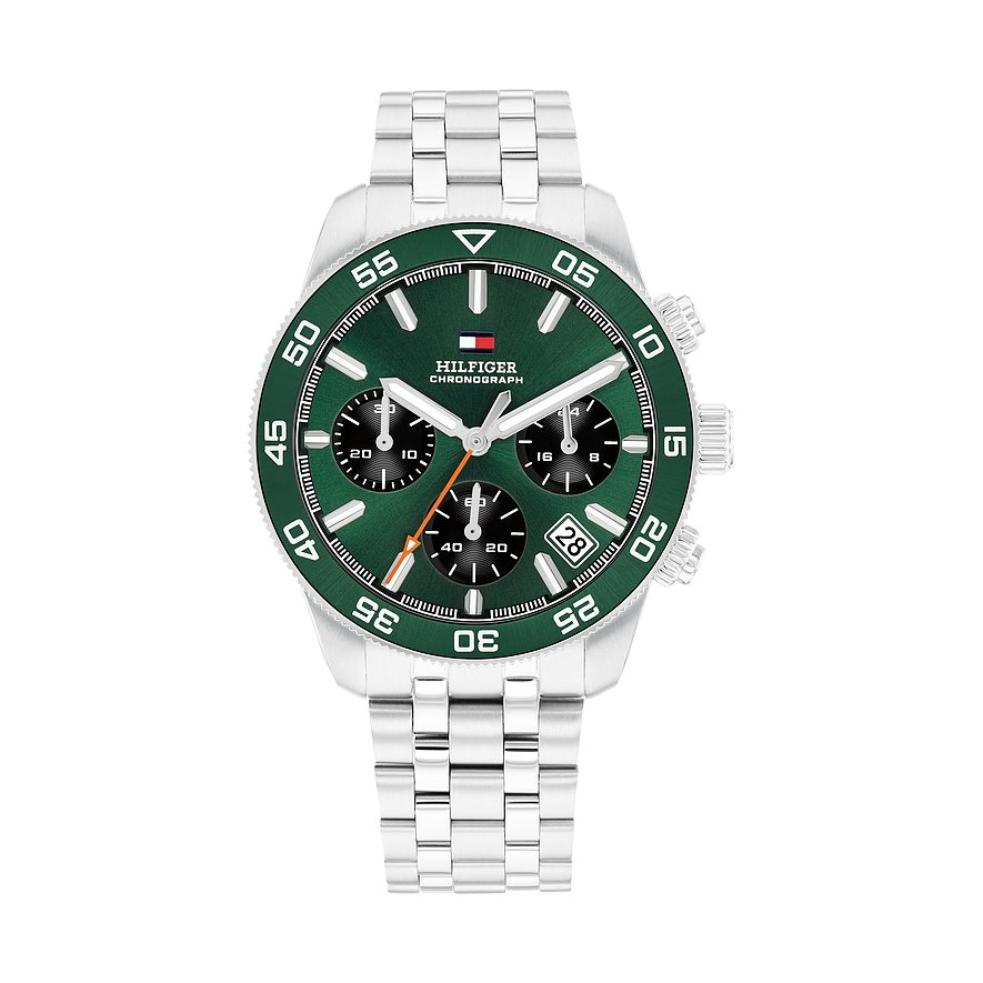 tommy hilfiger heren horloge groene wijzerplat