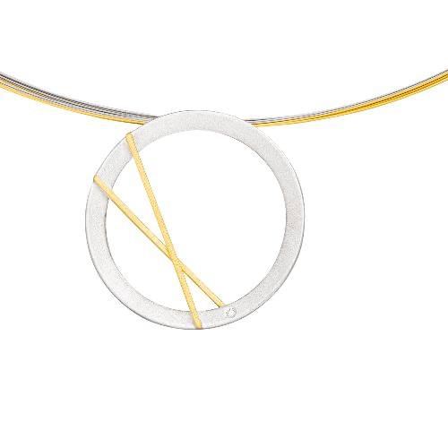 Das Colier mit Brillant 0,012ct Bicolorseil (Modellnummer: K1541BRW) ist ein elegantes Schmuckst&uuml;ck und geh&ouml;rt zur Kategorie NECKLACE. Tragen Sie diese edle Halskette alleine f&uuml;r einen minimalistischen Look oder kombinieren Sie sie mit anderen Ketten f&uuml;r einen trendigen Layering-Stil. Sie ist vielseitig und wertet jedes Outfit stilvoll auf.