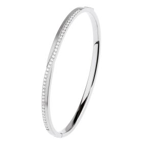 Der Armreif A641.GR aus Edelstahl mit Zirkonia ist ein elegantes Schmuckst&uuml;ck der Kategorie "Jewel", speziell als Armband designt. Tragen Sie ihn solo oder in Kombination mit anderen Armb&auml;ndern, um einen modischen Look zu kreieren. Ideal f&uuml;r festliche Anl&auml;sse oder um allt&auml;gliche Outfits stilvoll aufzuwerten. Perfekt f&uuml;r jedes Handgelenk.
