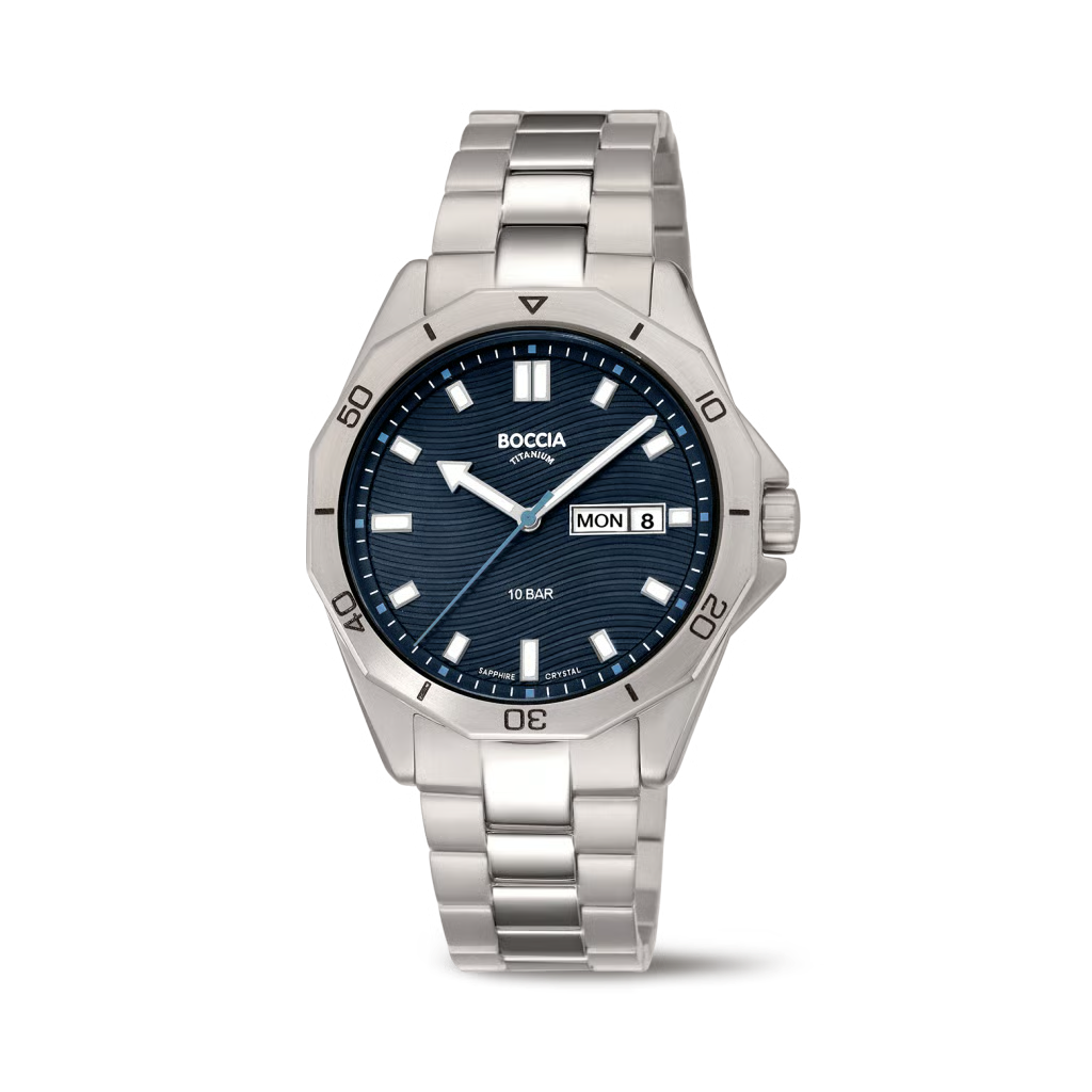 Diese stilvolle Uhr, Modellnummer 3680-03, besticht durch ihr blau-silbernes Design (HAU-Q TI,ZBL:BLAU/SILB IND,S-G) und ist perfekt f&uuml;r das Handgelenk geeignet. Genie&szlig;en Sie die Eleganz einer Armbanduhr, die in der Kategorie Uhren eingeordnet ist. Tragen Sie sie zu formellen Anl&auml;ssen oder im Alltag f&uuml;r einen Hauch von Raffinesse.