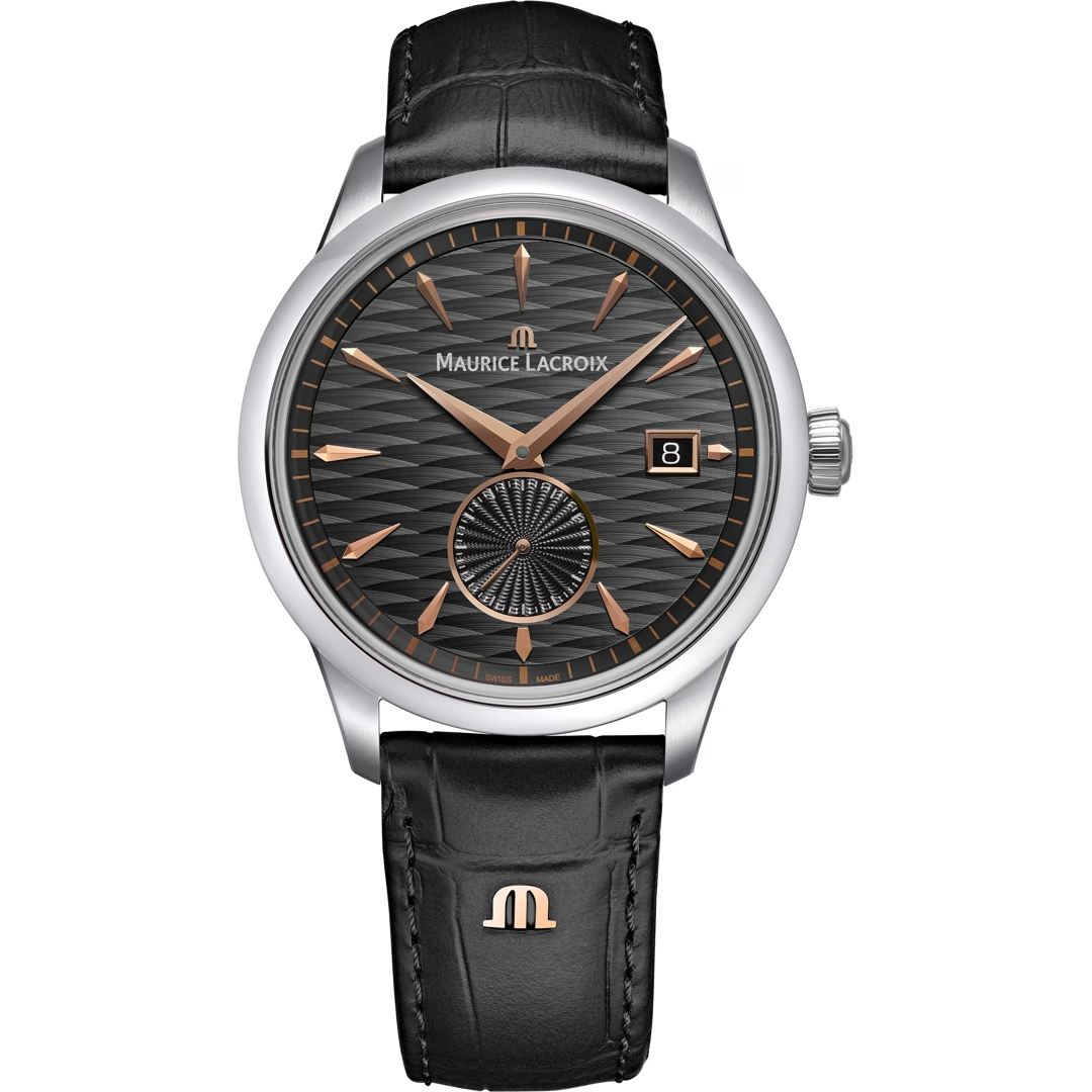 Maurice Lacroix - Limited Edition 500 stuks wereldwijd, 1975 Automaat, 39mm, seconde sub-dial, datum, 50 meter WR, Saffierglas, Saignel&eacute;gier - 756207-SS001-330-2