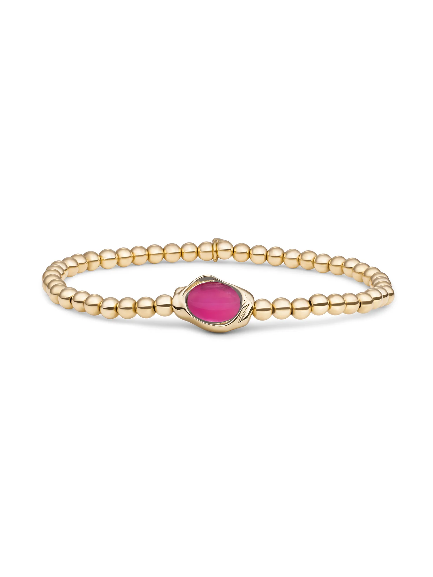 De Sprakling Armband SB-G-4MM-FLG69 | Candy Jade Flow - Gold is een fantasiearmband van 18 cm, gemaakt van goud verguld materiaal. De levendige kleuren en unieke stijl maken het een opvallend sieraad. Draag het als een opvallend accessoire bij zowel casual als formele outfits om elke look te verrijken met een vleugje elegantie en fantasie.