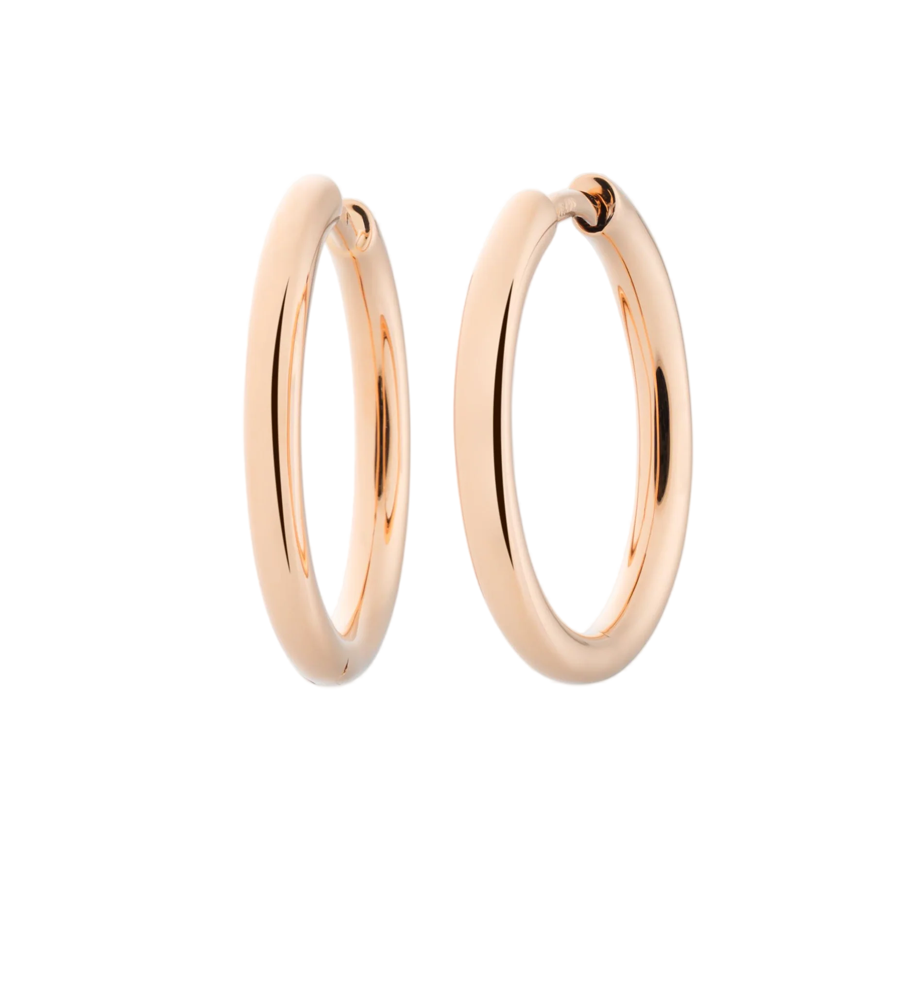 Een paar 18 krt rose gouden oorringen Bron model Lux 20mm.
Deze oorringen zijn de basis voor talloze combinatiemogelijkheden met losse aanhangers. Eenvoudig maar perfect gemaakt. Volwaardig lid van de 'Lux' familie.