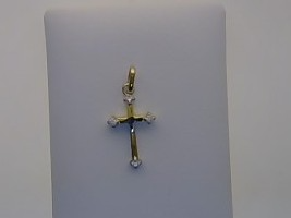 Das Produkt Kreuz Gold 333 Zirkonia, Modellnummer 26-349, ist ein elegantes Schmuckst&uuml;ck. Es besteht aus hochwertigem 333er Gold und ist mit funkelnden Zirkoniasteinen verziert. Diese Schmuckanh&auml;nger-Kategorie eignet sich perfekt als Blickfang an einer feinen Gold- oder Silberkette. Tragen Sie es solo oder kombinieren Sie es mit weiteren Ketten f&uuml;r einen modernen Layering-Look.